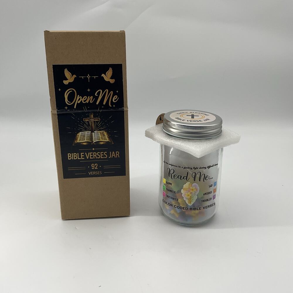 Jars Bible 92 Verses in a Jar Hope Prayer Scripture Jar Church Biblical